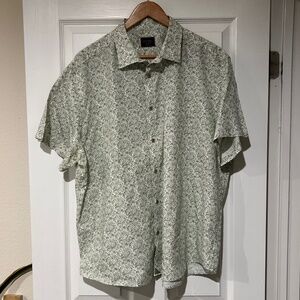 Untuckit Hillview Floral Print Short Sleeve Button-Down Shirt Men's XXL